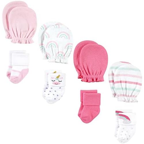 Hudson Baby baby-girls Socks and Mittens Set