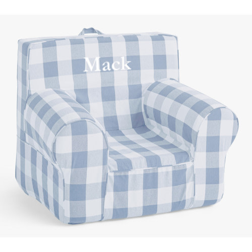 Kids Anywhere Chair®, Chambray Blue Twill with Buffalo Check