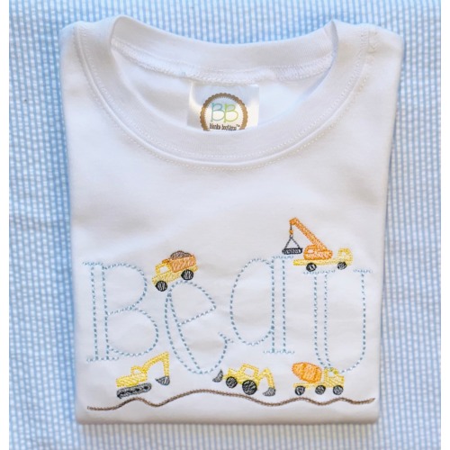 Construction Site Shirt, Toddler Outfit, Construction Bodysuit, Boy Bubble, Personalize