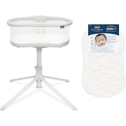 Amazon.com: HALO 3.0 BassiNest Swivel Sleeper and DreamWeave Breathable Mesh BassiNest Replacement Pad (Bundle) : Baby