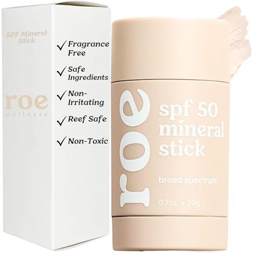 Roe Wellness- Kids Sunscreen Stick Face Stick Sunscreen (SPF 50 Roll-on Stick)