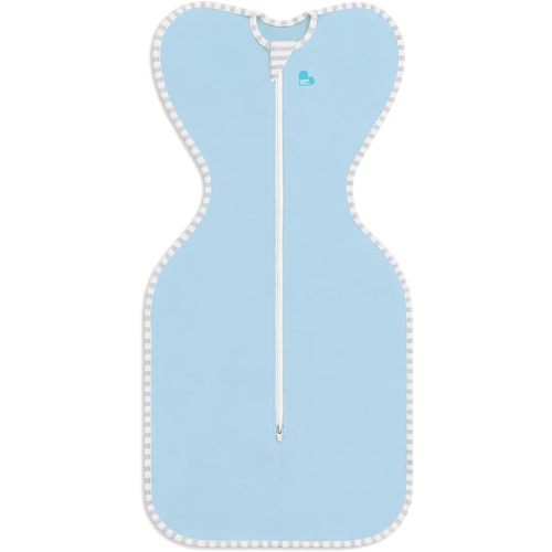 Love to Dream Swaddle, Baby Sleep Sack, Swaddle Up Self-Soothing Swaddles for Newborns, Get Longer Sleep, Snug Fit Helps Calm Startle Reflex, Lite 0.2 Tog Sleep Sack, 8-13 lbs, Blue