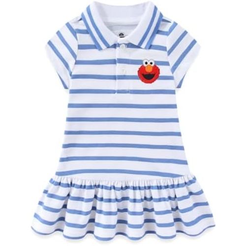 Sesame Street Elmo Abby Cadabby Baby Girls Tennis Dress for Infant and Toddler
