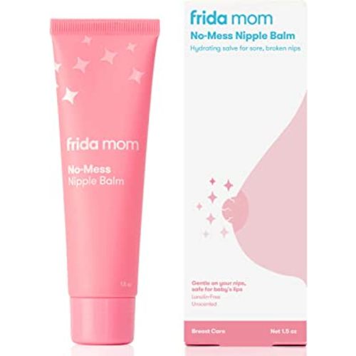 Frida Mom No-Mess Nipple Cream | No-Mess Nipple Balm to Seal in Moisture to Help Hydrate | Gentle for Baby + Mom | 1.5 Fl oz