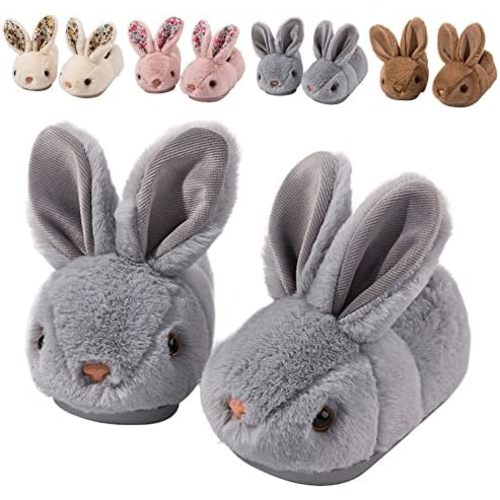 Toddler Slippers Girl Boy House Slipper Kids Rabbit Winter Slipper Warm Bunny Slippers Soft Plush Indoor Girls Boys Slipper