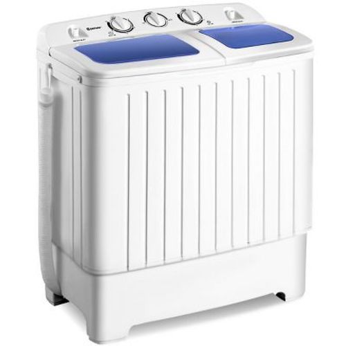 Costway Portable Mini Compact Twin Tub 20lb Washing Machine Washer Spin Dryer