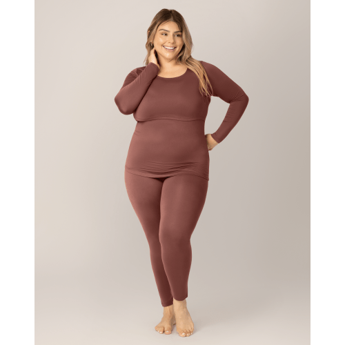 Jane Nursing Pajama Set | Redwood