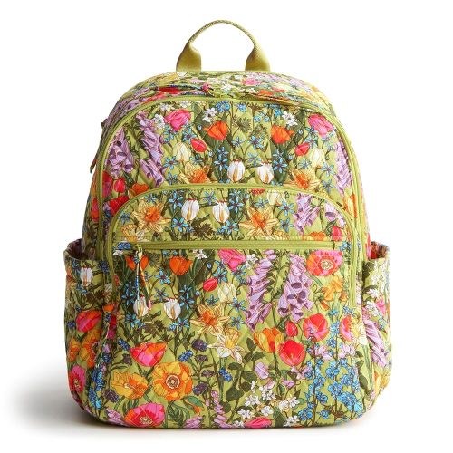 Vera Bradley Premium Cotton Bancroft Backpack, Meadow Bouquet