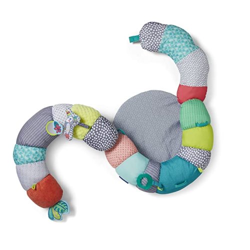 Infantino 2-in-1 Tummy Time & Seated Support - for Newborns and Older Babies, with Detachable Support Pillow and Toys, for Development of Strong Head and Neck Muscles - Toucan