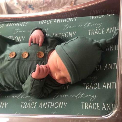 Personalized Emerald Baby Name Swaddle Blanket | Caden Lane