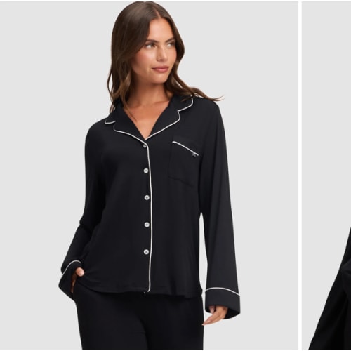 Women's Bamboo Stretch-Knit Long Sleeve Pajama Top | Cozy Earth