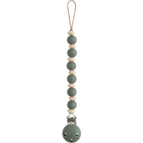 mushie 100% Silicone Baby Pacifier Clip BPA Free | Luna (Dried Thyme)
