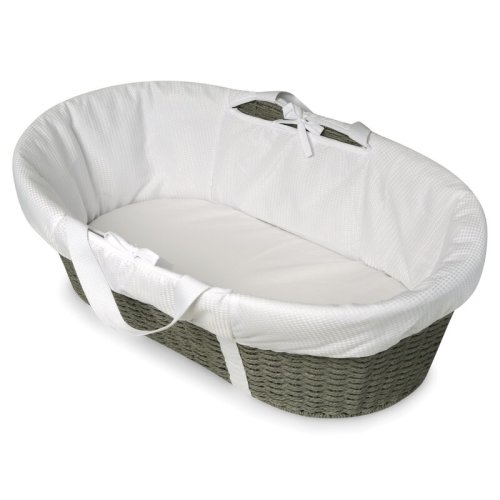 Harriet Bee Landyn Wicker-Look Moses Changing Basket with Bedding & Reviews | Wayfair
