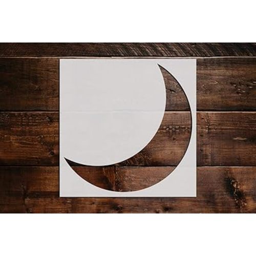Crescent Moon Stencil DIY Reusable Craft and Painting Wall Stencils - 28 (12"x12")