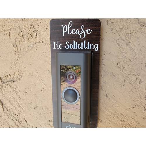 Please No Soliciting Video Doorbell Surround