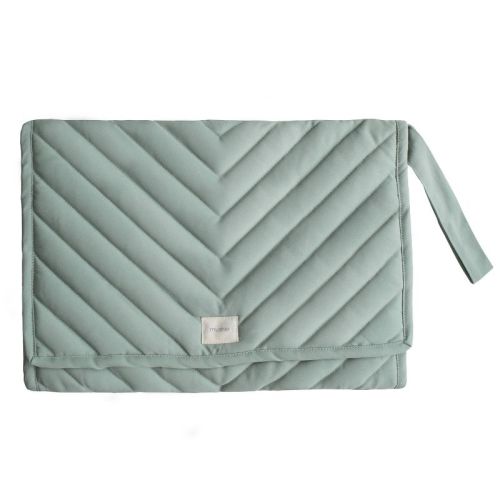 Mushie Portable Changing Pad, Color: Roman Green