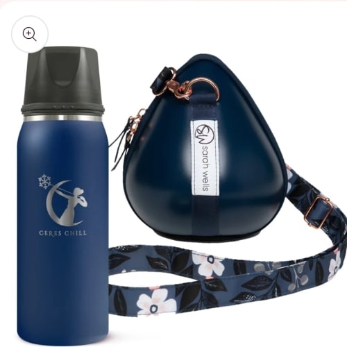 Milkwear® Pump Bag- Sarah Wells x Ceres Chill (Navy/Floral)