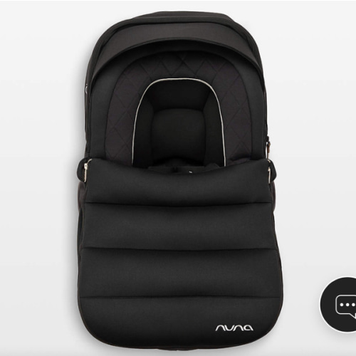 Nuna ® PIPA ™ Series Caviar Black Car Seat Winter Footmuff