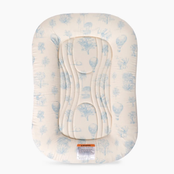 Infant Lounger Wave | Blue Toile