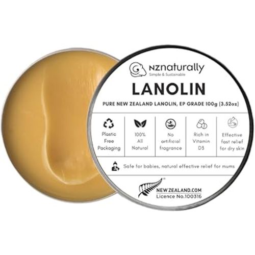 Pure New Zealand Lanolin EP Grade 100g- Effective nipple cream rich in vitamin D3