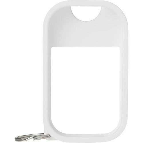 Touchland Hand Sanitizer Mist Case 1FL. OZ., Protective and Stylish Hand Sanitizer Spray Accessory, Silicone Case with Keyring, Icy White