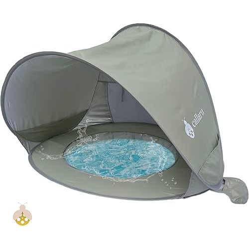 Baby Beach Tent and Portable Shade Pool, UV Tent for Babies Pop-Up, UPF 50+ | Ideal Beach Tent Sun Shelter and Pop-Up Tent for Baby, Infant, & Pet | Outdoor Beach Shade and Toddler Cabana