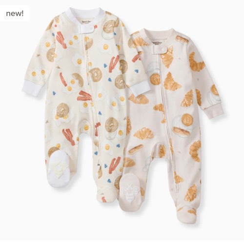 Eggs & Coffee Organic Sleep & Play 2 Pack – Burt's Bees Baby