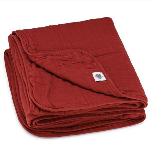 Parker Baby Co. Cotton Muslin Blanket - Crimson