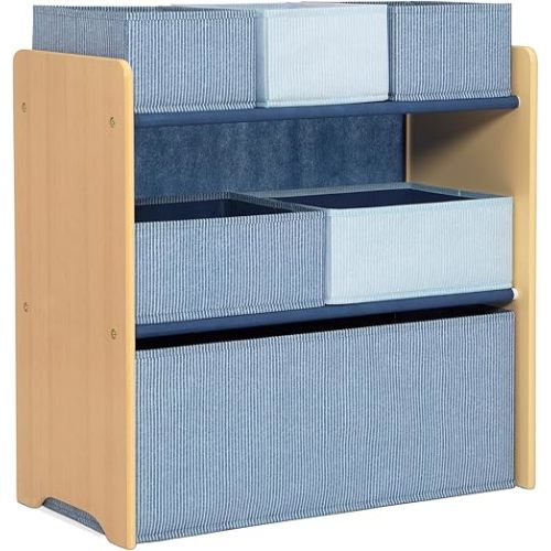 Delta Children - GapKids 6 Bin Toy Organizer - Greenguard Gold Certified, Indigo Blue