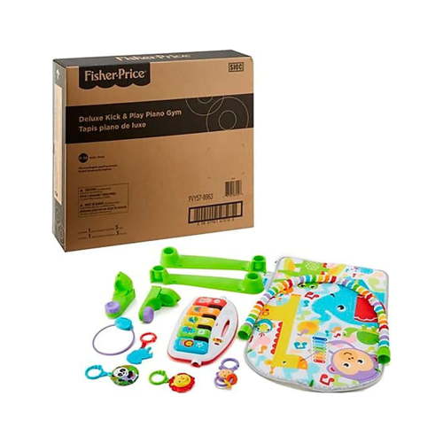 Fisher Price FVY57 Deluxe Kick & Play Piano Gym Play Mat with Toys & Piano Keys