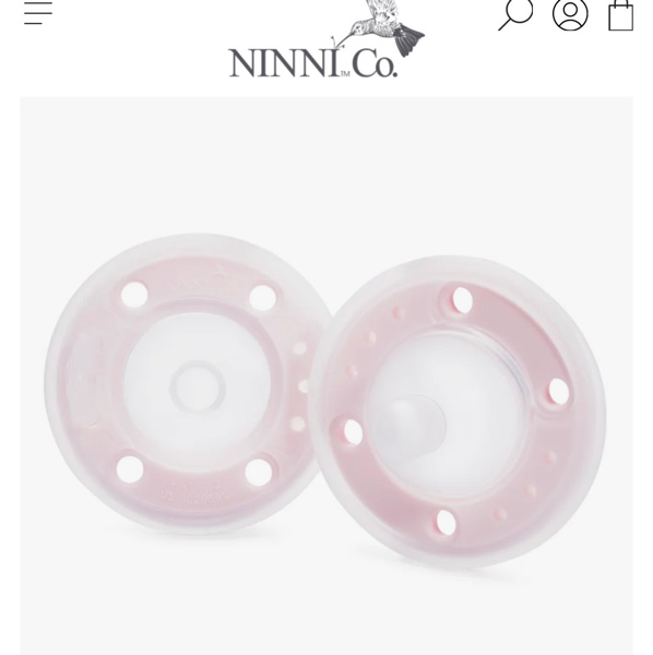 Ninni Pacifier Petal Pink 2 Pack