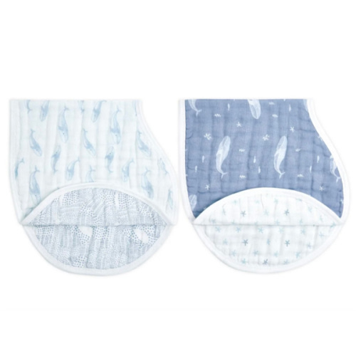 Oceanic Organic Cotton Burpy Bibs 2pk | aden + anais