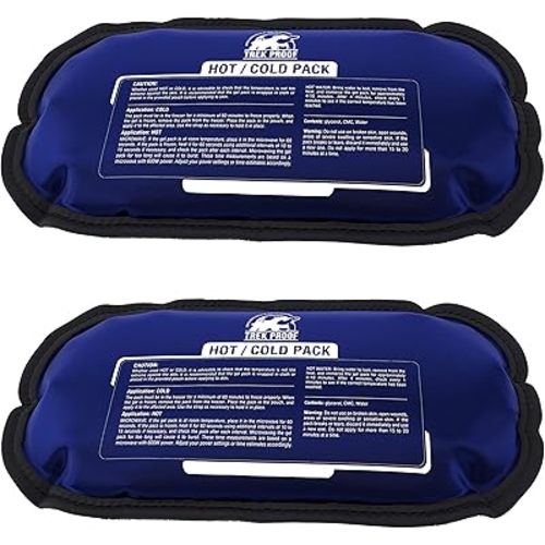 Ice Pack – Reusable Hot and Cold Therapy Gel Wrap Support Injury Recovery, Alleviate Joint and Muscle Pain – Rotator Cuff, Knees, Back & More (Gel Packs (2) Without Wrap)
