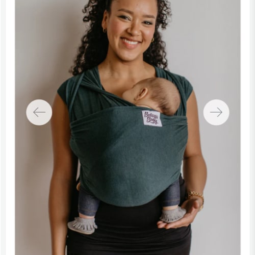 The Mckee Beluga Baby Wrap | Teal Bamboo Baby Carrier - Beluga Baby Carriers