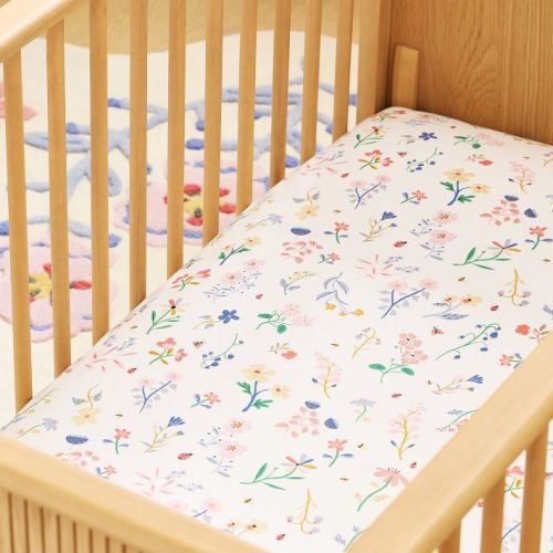 Little Garden Floral Crib Fitted Sheet
