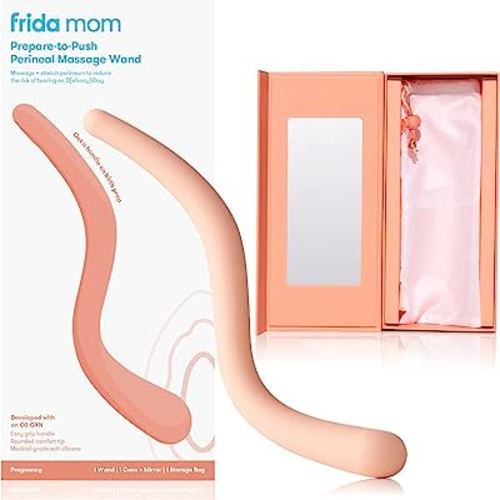Frida Mom Labor and Delivery Essentials for Labor Prep, Prepare-to-Push Perineal Massage Wand