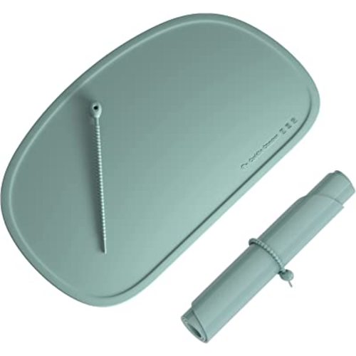Cuddle Campus Silicone Placemat with Raised Edges for Kids,Toddlers,Babies, Non-Slip Table Setting Placemat for Dining,Come with String for Storage