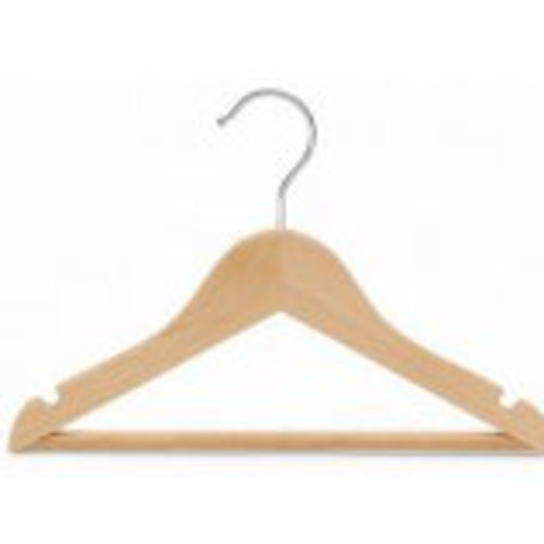 Only Hangers Inc. Wooden Top Nursery Kids Hanger with Bar for Dress/Shirt/Sweater | Wayfair