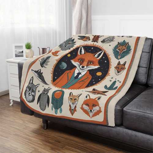 Fantastic Blanket Mr Fox Microfiber Blanket, Mr Fox Poster Blanket