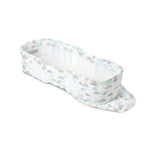 Baby Delight Snuggle Nest Infant Portable Lounger Bassinet, Skies