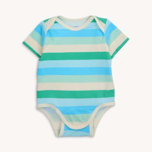 blue stripe cloudstretch™ magnetic tiny tornado bodysuit – Magnetic Me