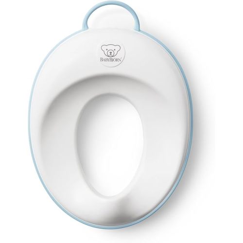 BABYBJORN Toilet Trainer, White/Turquoise, 1 Count (Pack of 1)