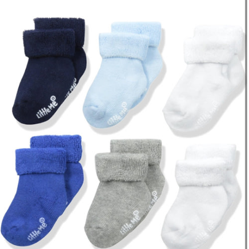 Little Me baby-boys Baby Boys' 6 Pack SocksBaby Boy Socks