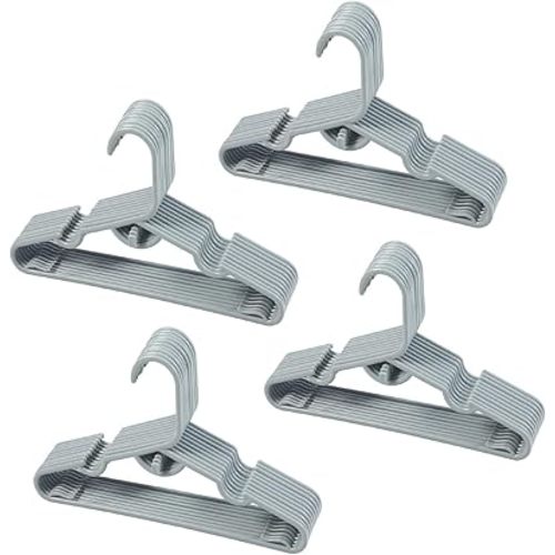 40pcs Grey Baby Nursery Closet Hangers,Non-Slip Laundry Infant Pant Hanger for Newborn Clothes Gift,Stackable Hangers,Save Space Ultra-Thin Child Coat Hanger for Girl Boy Toddler Kid.