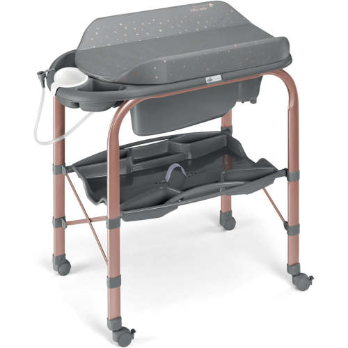 Sorelle Bagnetto Cambio Bath and Changing Station, Rose Gold Grey