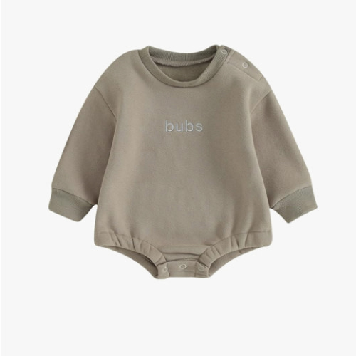 VISGOGO Newborn Infant Baby Boy Girls Oversized Romper Little Dude Sweater Onesie Coming Home Outfit Neutral Clothes