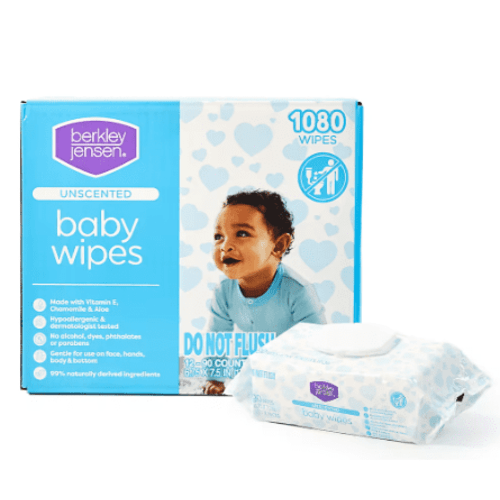 Berkley Jensen Unscented Baby Wipes, 1080 ct.