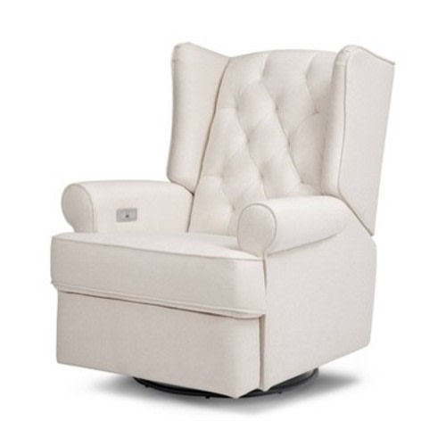 Namesake Harbour Power Recliner and Swivel Glider with USB Port, Color: Performance Cream