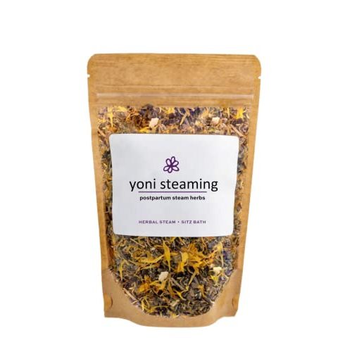 Postpartum Yoni Steaming Herbs & Soothing Sitz Bath Soak For Birth Recovery | Natural Remedy For Healing Perineal Tissues, Hemorrhoids, Episiotomies | 100% Organic Vaginal Steam Herbs | 2-3 Steams