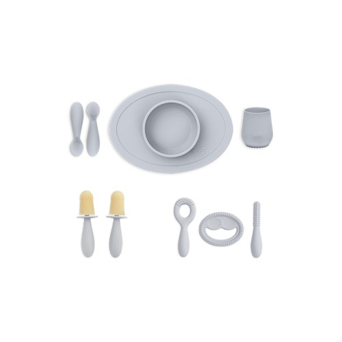 ezpz Prefeeding & First Foods Ultimate Gift Set, Pewter